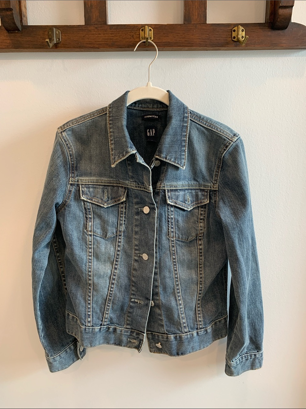 Gap Medium Blue Denim Jacket - Classic Jean Jacket